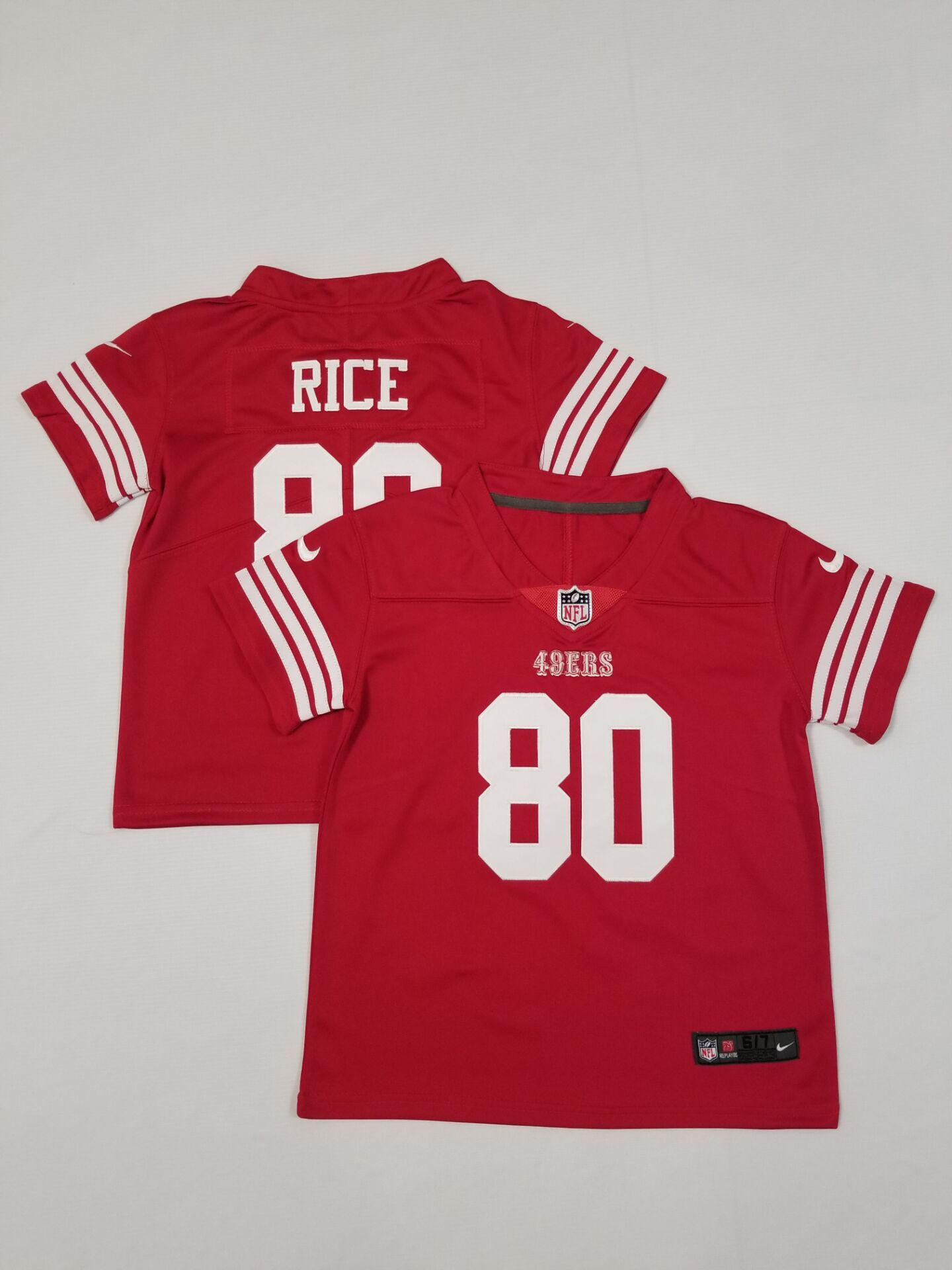 Baby San Francisco 49ers #80 Jerry Rice Nike Scarlet Vapor Limited Retired Player NFL Jersey->san francisco 49ers->NFL Jersey